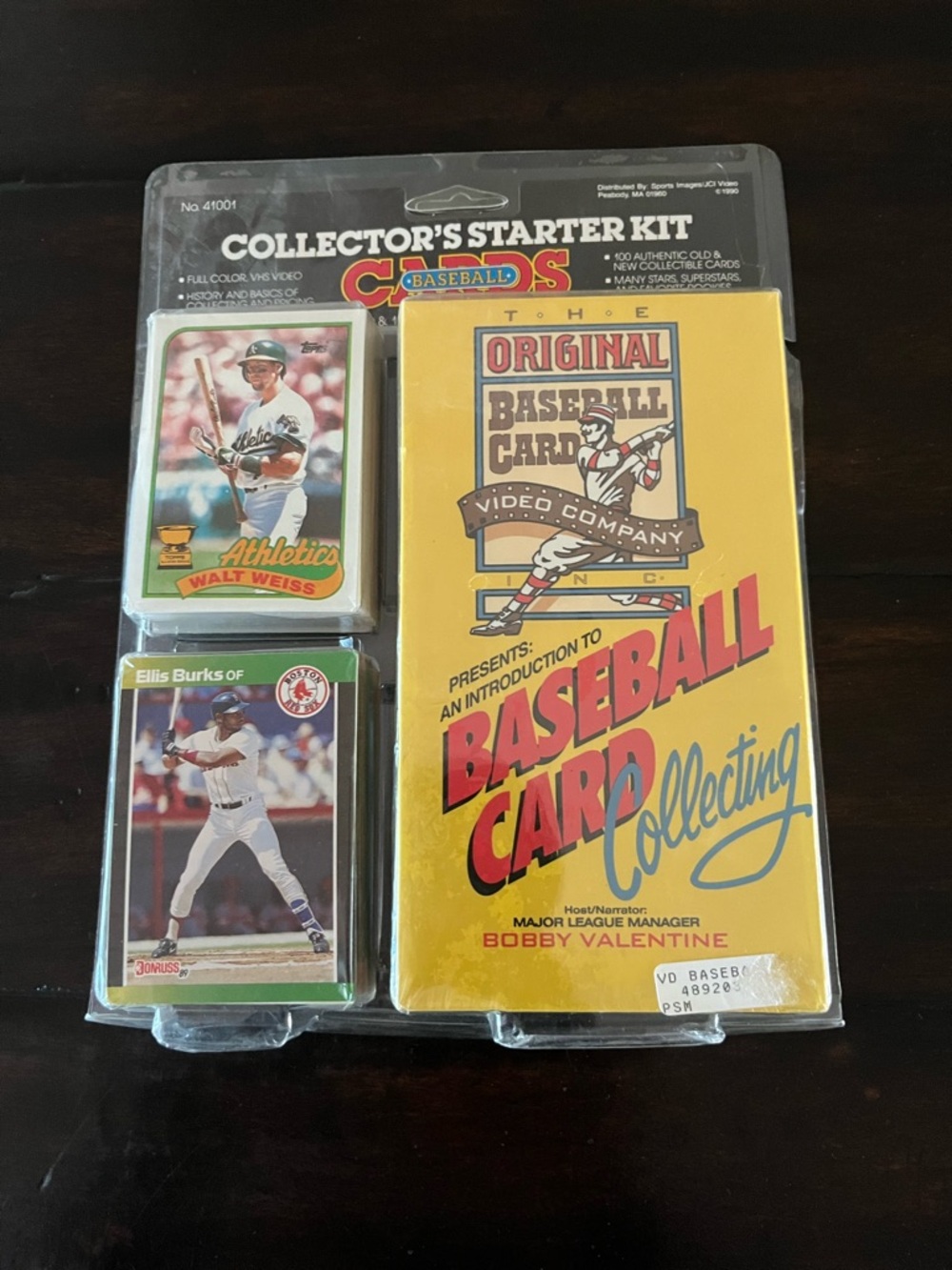 Vintage Collector's Starter Kit Baseball Card Collecting - Yellow
